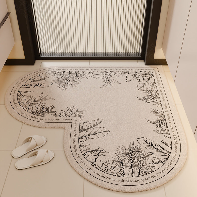 Heart-Shaped Non-Slip Kitchen Mat Bowlift