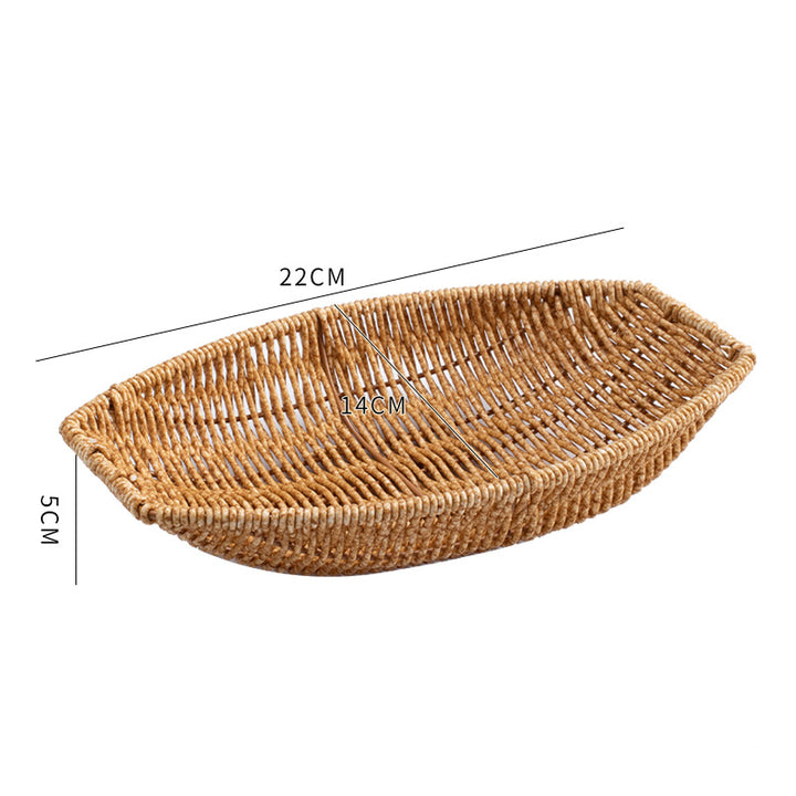 Handwoven Decorative Serving Basket Bowlift