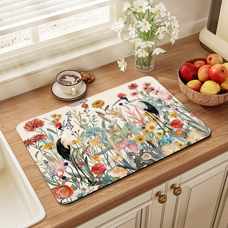 Vintage-Inspired Kitchen Mat