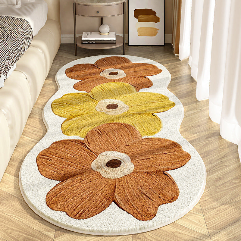 Flower Patterned Area Rug Bowlift