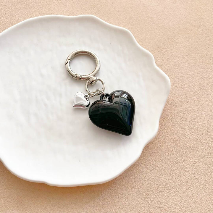 Heart-Shaped Charm Keychain Bowlift