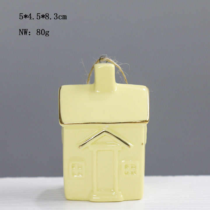 Ceramic House-Shaped Decorative Bowlift