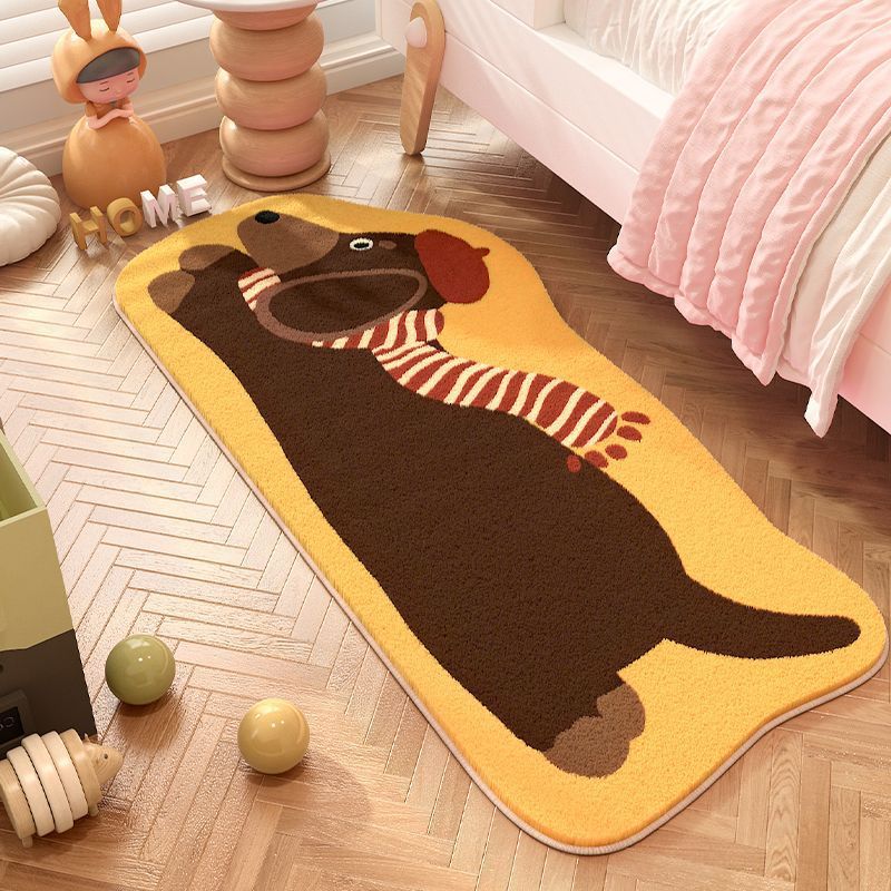 Playful Dog-Shaped Area Rug
