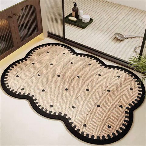 Decorative Herringbone Bath Mat