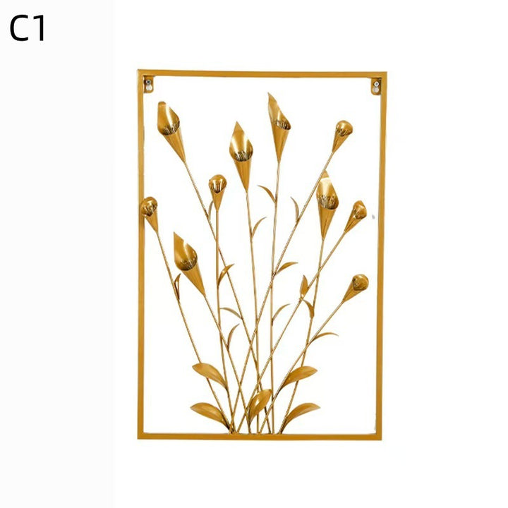 Floral Metal Wall Artwork Bowlift