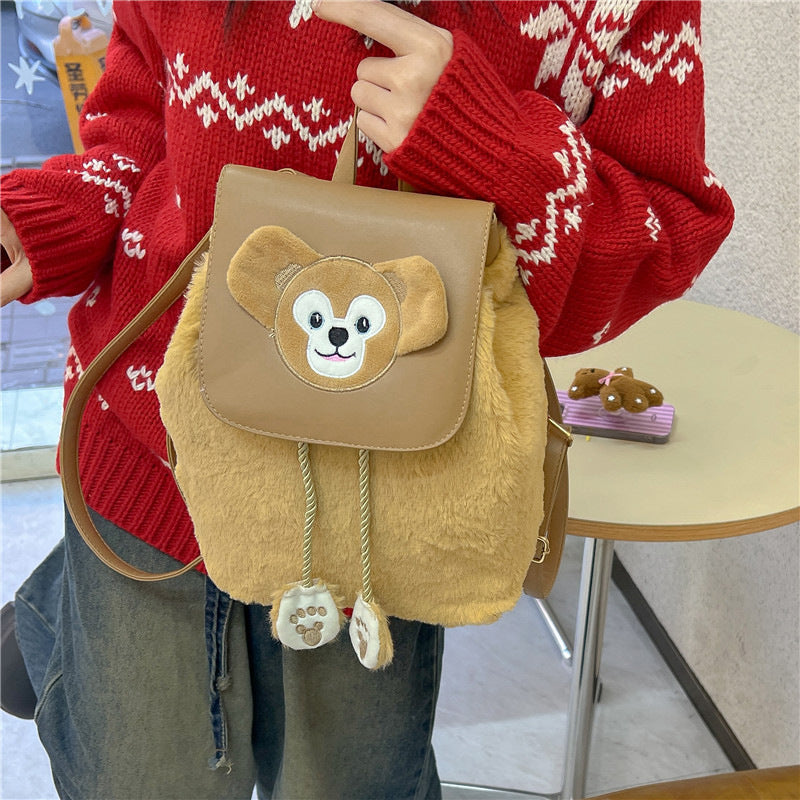 Plush backpack with animal motif Bowlift