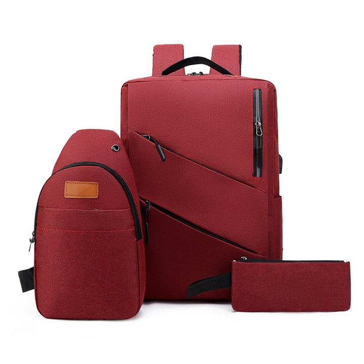 Multi-Compartment Sleek Backpack Set Bowlift
