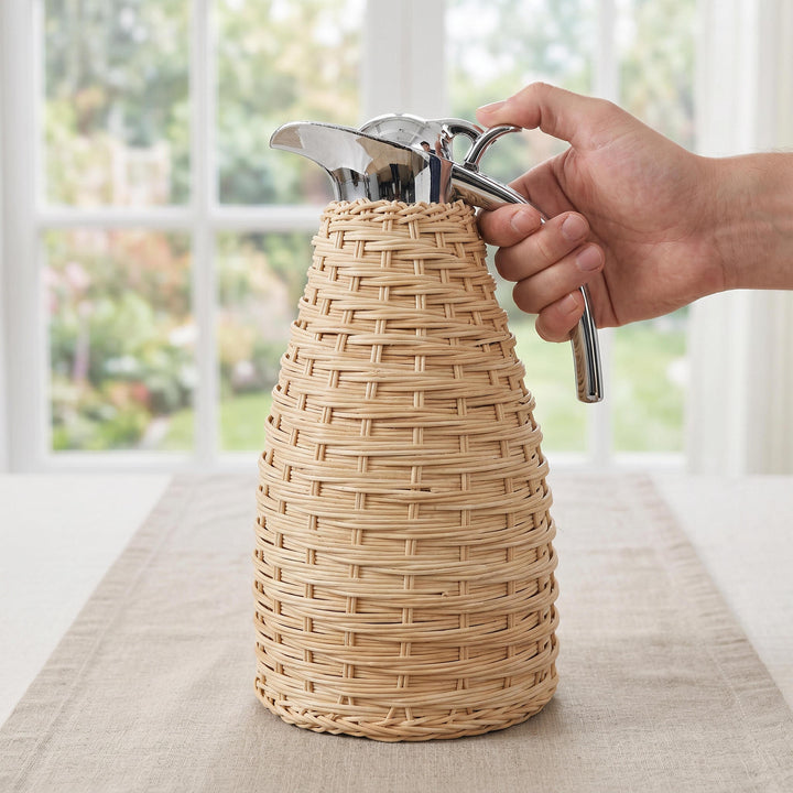 Decorative Woven Pitcher Bowlift