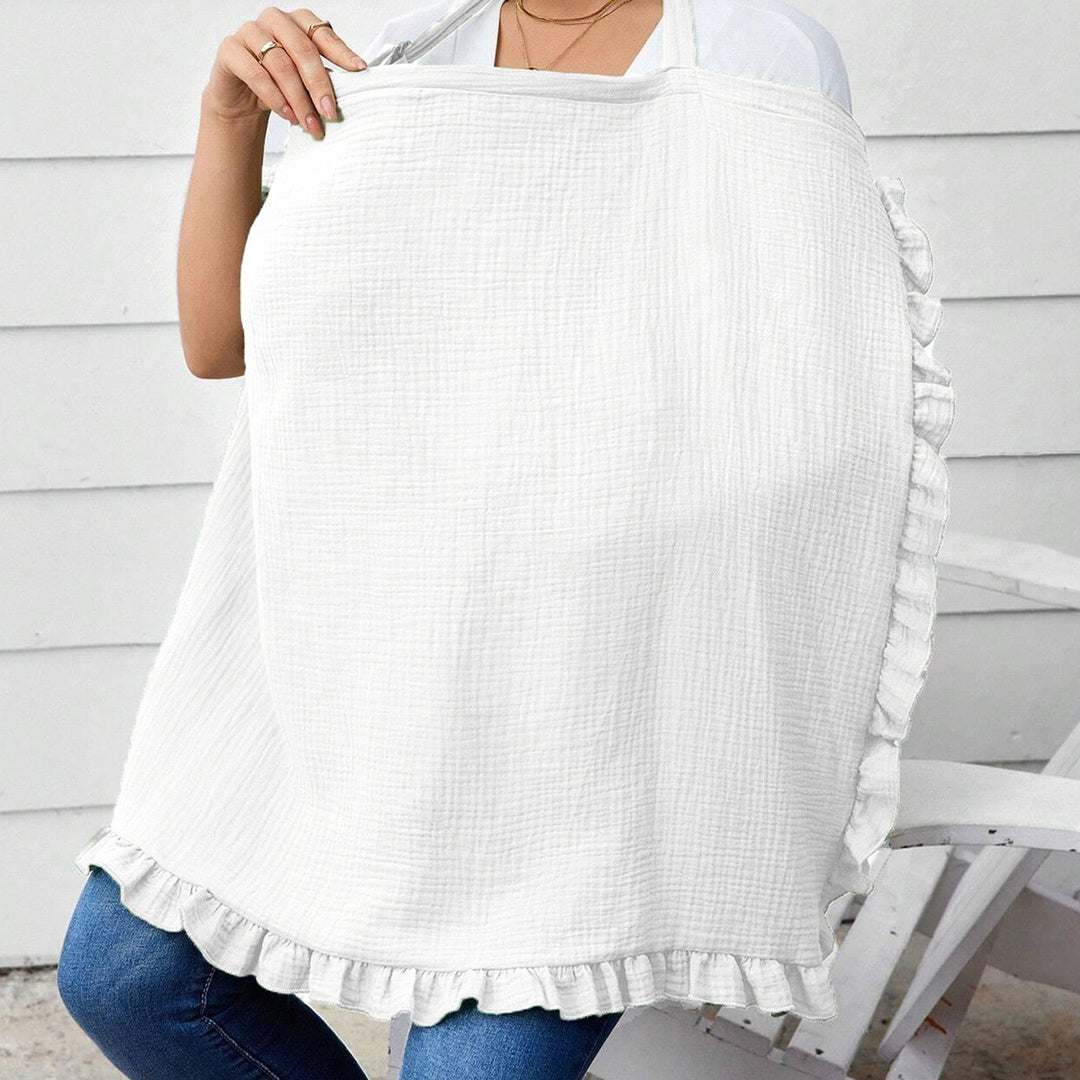 Stylish Ruffled Cotton Cooking Apron Bowlift