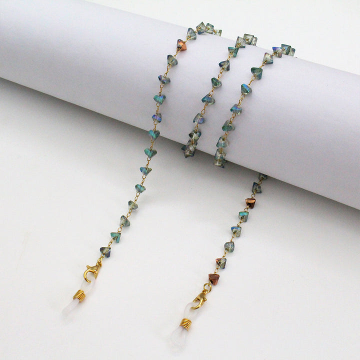 Artistic Gemstone Eyewear Chain Bowlift