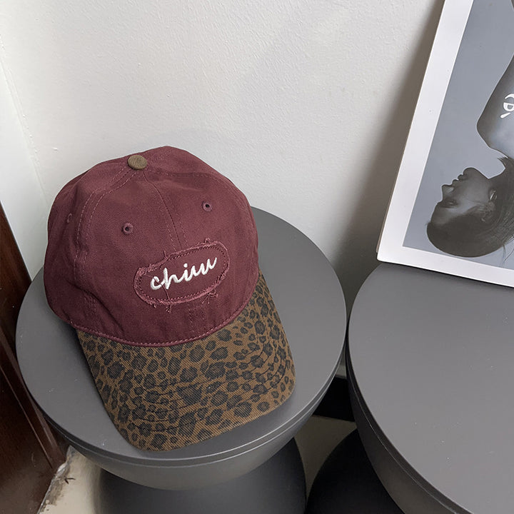 Women's Casual Animal Print Baseball Cap Bowlift