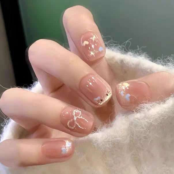 Elegant Glossy Square Press-On Nail Set