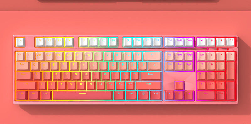 Wireless RGB Backlit Mechanical Gaming Keyboard Bowlift