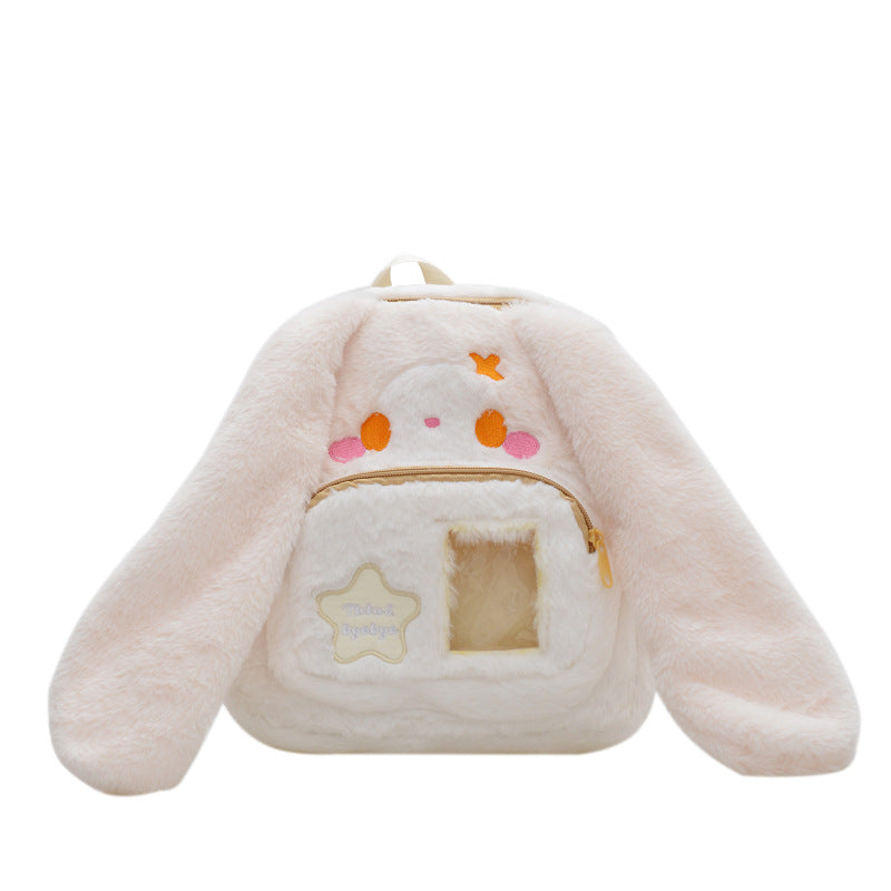 Plush Backpack in Cute Bunny Design Bowlift