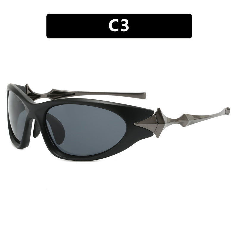 Women's futuristic sports sunglasses with ergonomic design Bowlift