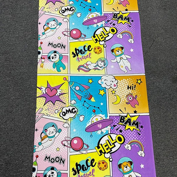 Beach towel with tropical flamingo design Bowlift