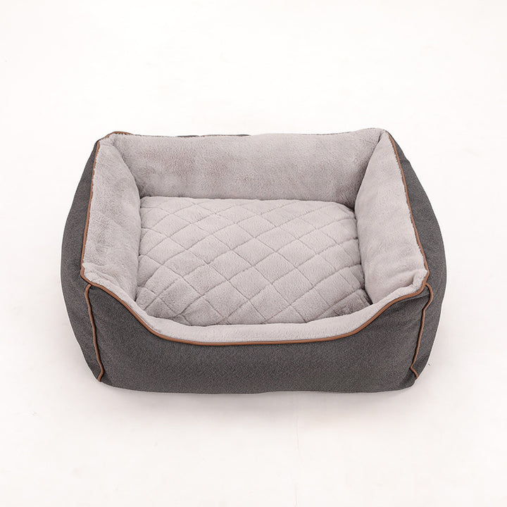 Cozy Quilted Dog Bed