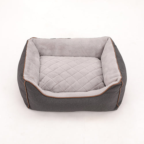 Cozy Quilted Dog Bed