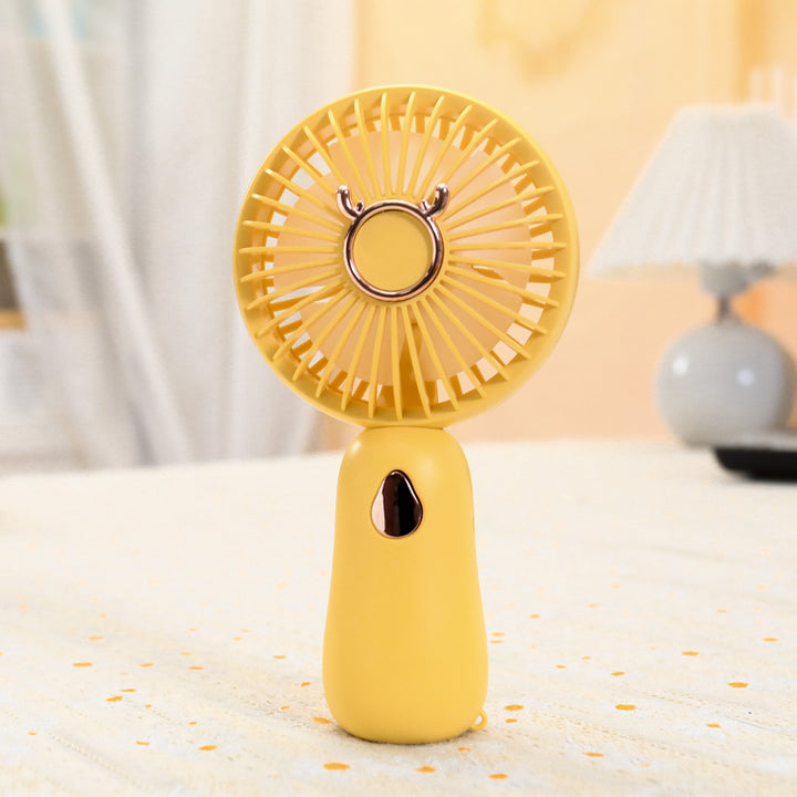 Portable handheld fan with USB charging function and ergonomic handle Bowlift