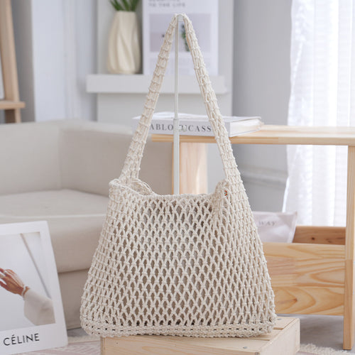 Handcrafted mesh bag made of natural material Bowlift