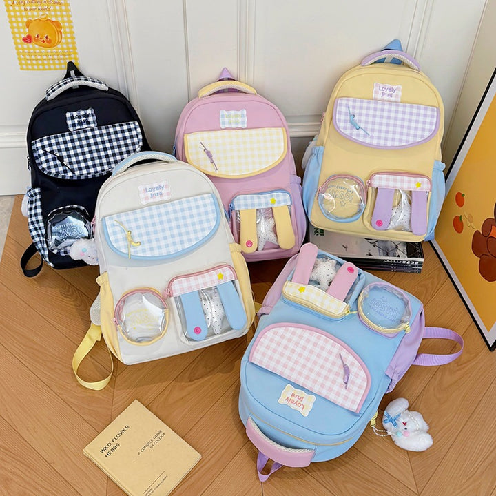 Playful Cartoon-Themed Backpack Bowlift