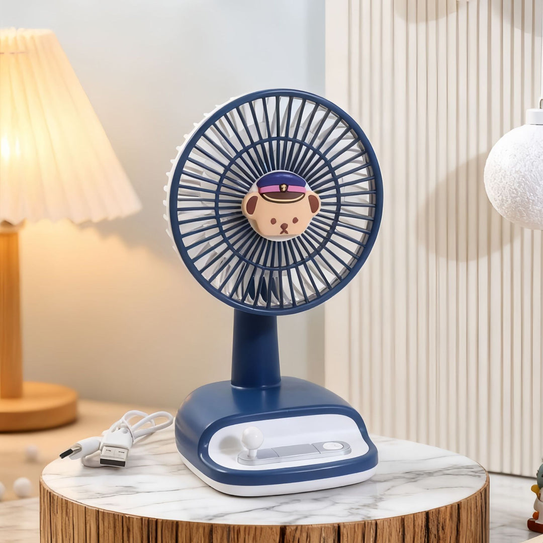 Portable USB Table Fan with Playful Design Bowlift