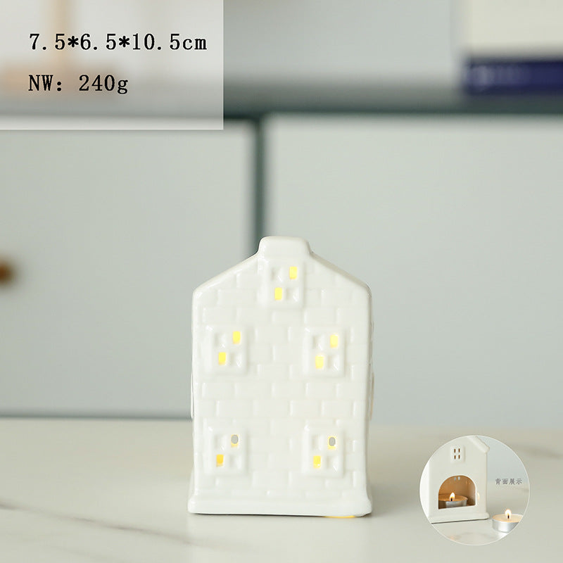 Ceramic House-Shaped Tea Light Holder Bowlift