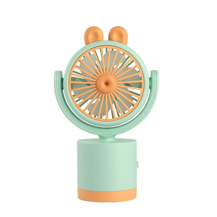 Women's portable handheld fan with cute animal design and ergonomic grip design Bowlift