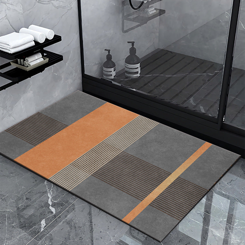 Geometric Pattern Bathroom Mat Bowlift