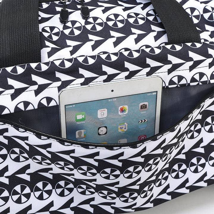 Stylish Patterned Weekend Duffle Bag Bowlift