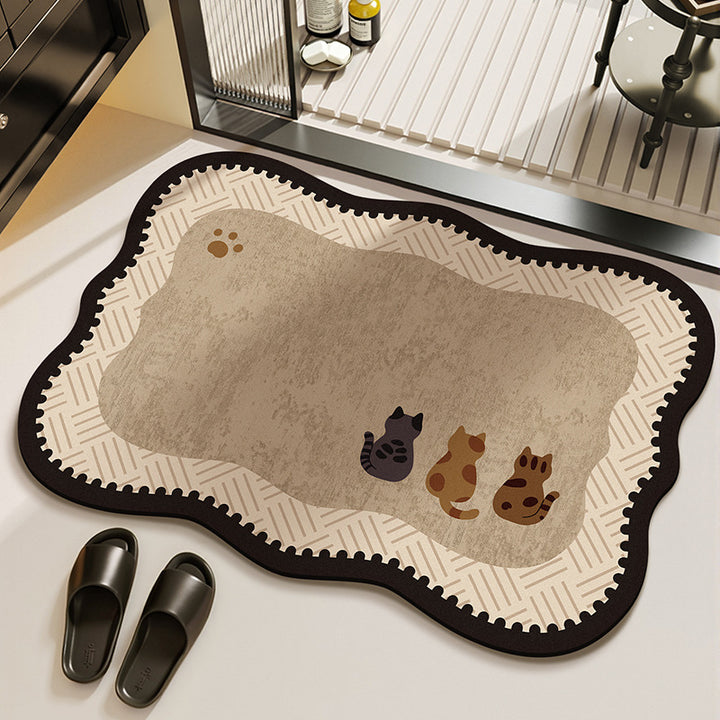 Pet-Themed Eco-Friendly Area Rug Bowlift