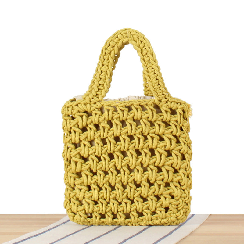 Stylish Macrame Tote Bag Bowlift