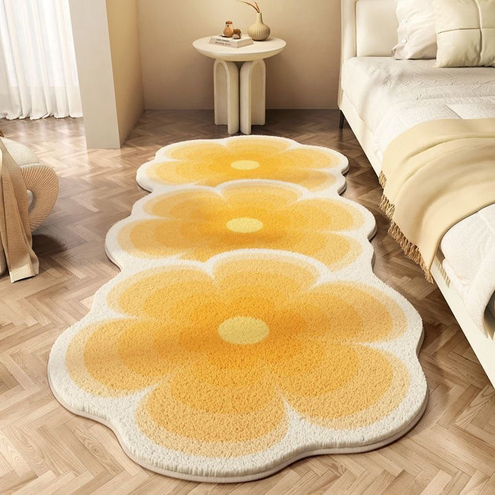 Flower Patterned Area Rug Bowlift
