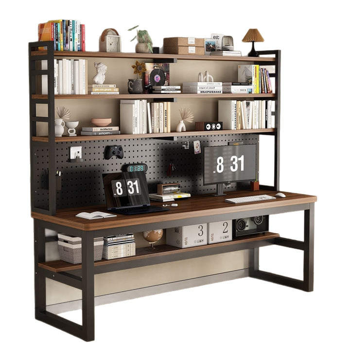 Multifunctional workspace with shelf Bowlift