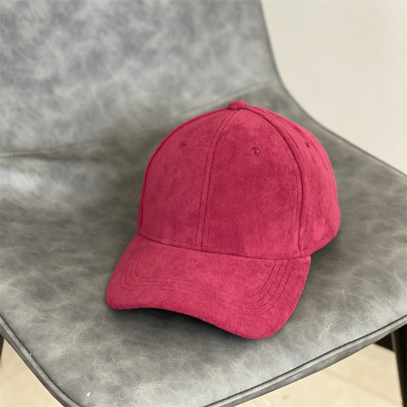 Men's Suede Texture Classic Cap Bowlift