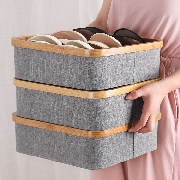 Bamboo Storage Tray Organizer Bowlift