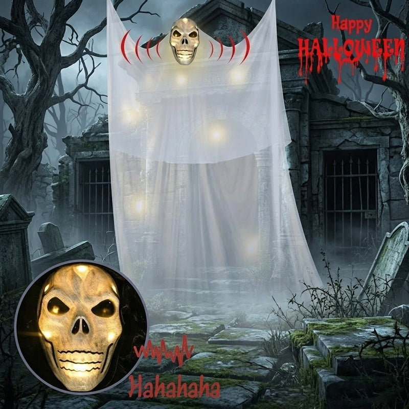 Animated Skull Wall Decoration Bowlift