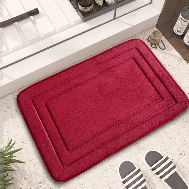 Soft Plush Rectangle Bath Mat Bowlift