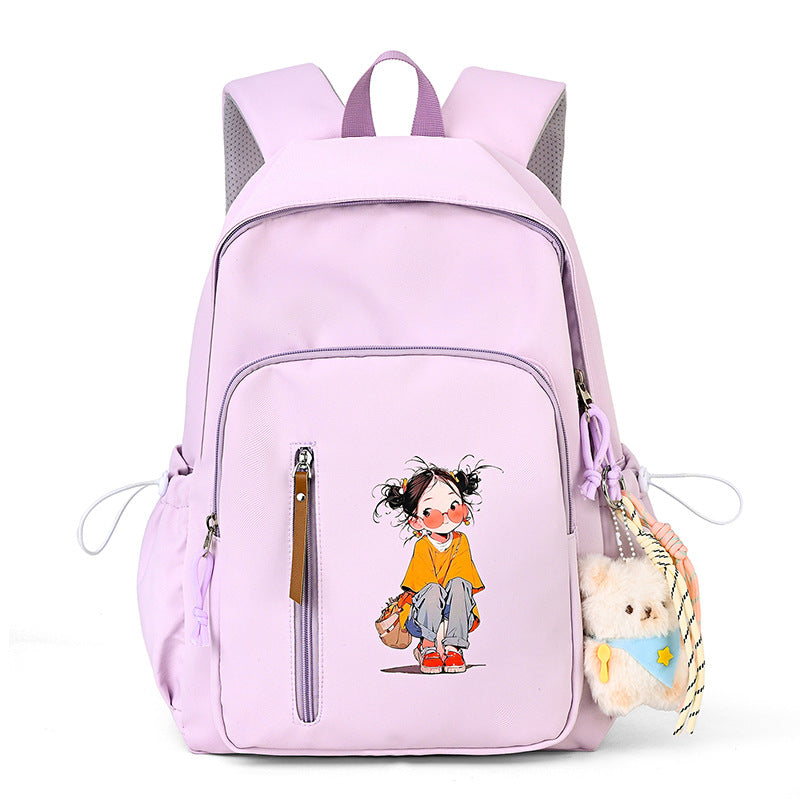 Backpack with Cute Cartoon Design Bowlift