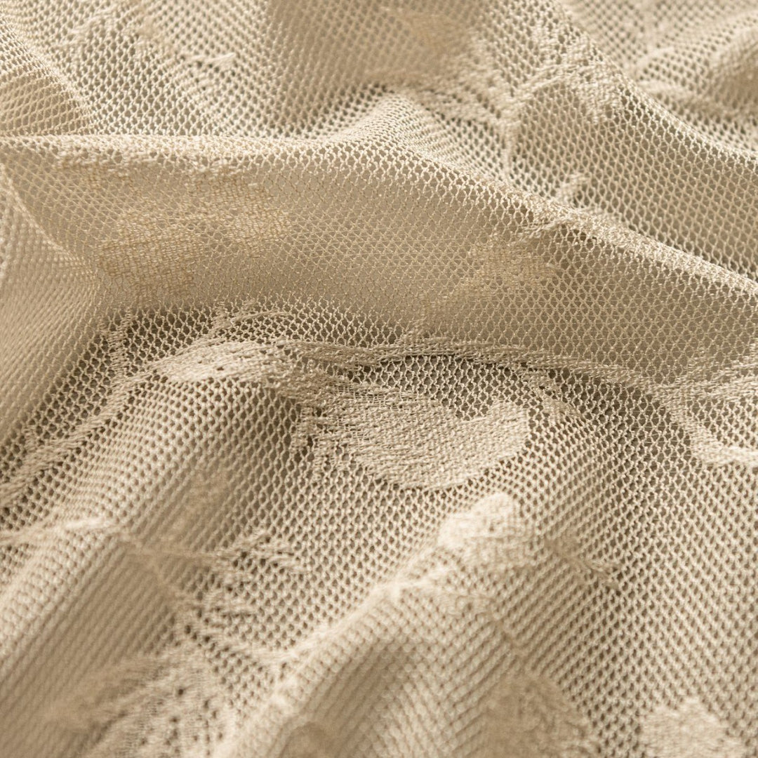WoLace Embroidered Sheer Curtain Bowlift