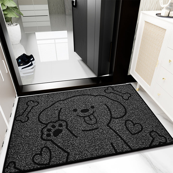 Playful Cat Print Door Mat