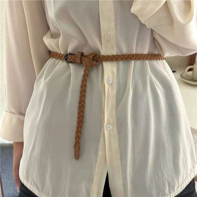 Braided Leather Belt Bowlift