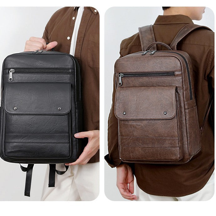 Vintage Leather Backpack Bowlift