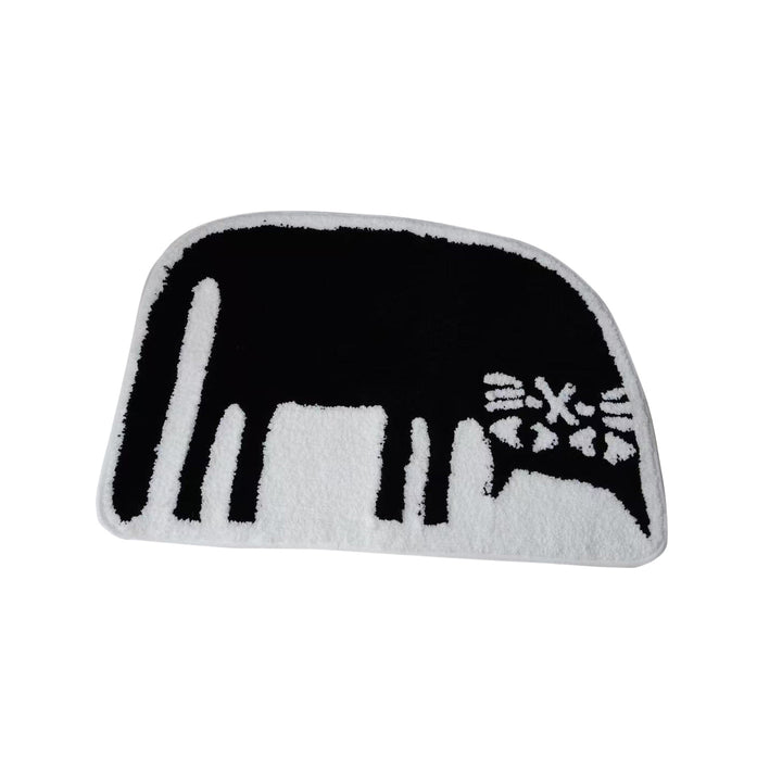 Playful Cat Shaped Bath Mat
