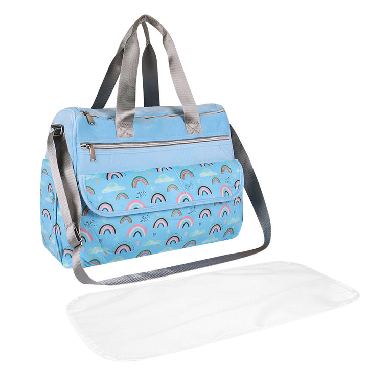 Multifunctional tote bag with removable changing mat Bowlift
