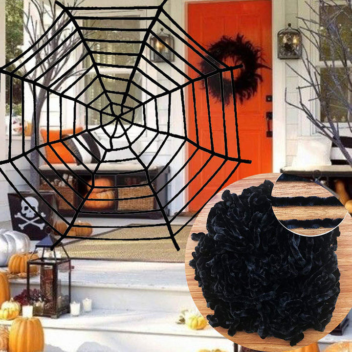 Creepy Halloween decoration spider web