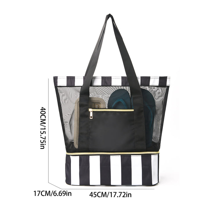 Practical tote bag with mesh design Bowlift