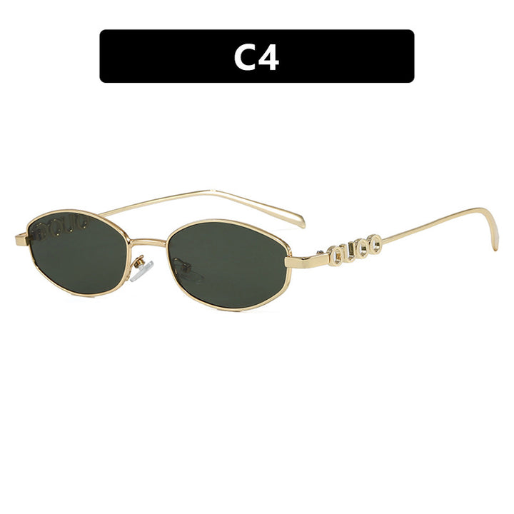 Women’s fashionable sunglasses with elegant stainless steel frame and UV protection Bowlift