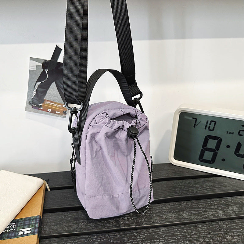 Compact Drawstring Crossbody Bag Bowlift