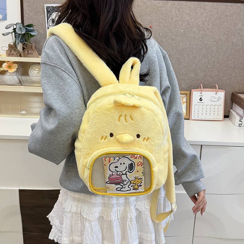 Plush backpack with bunny design Bowlift